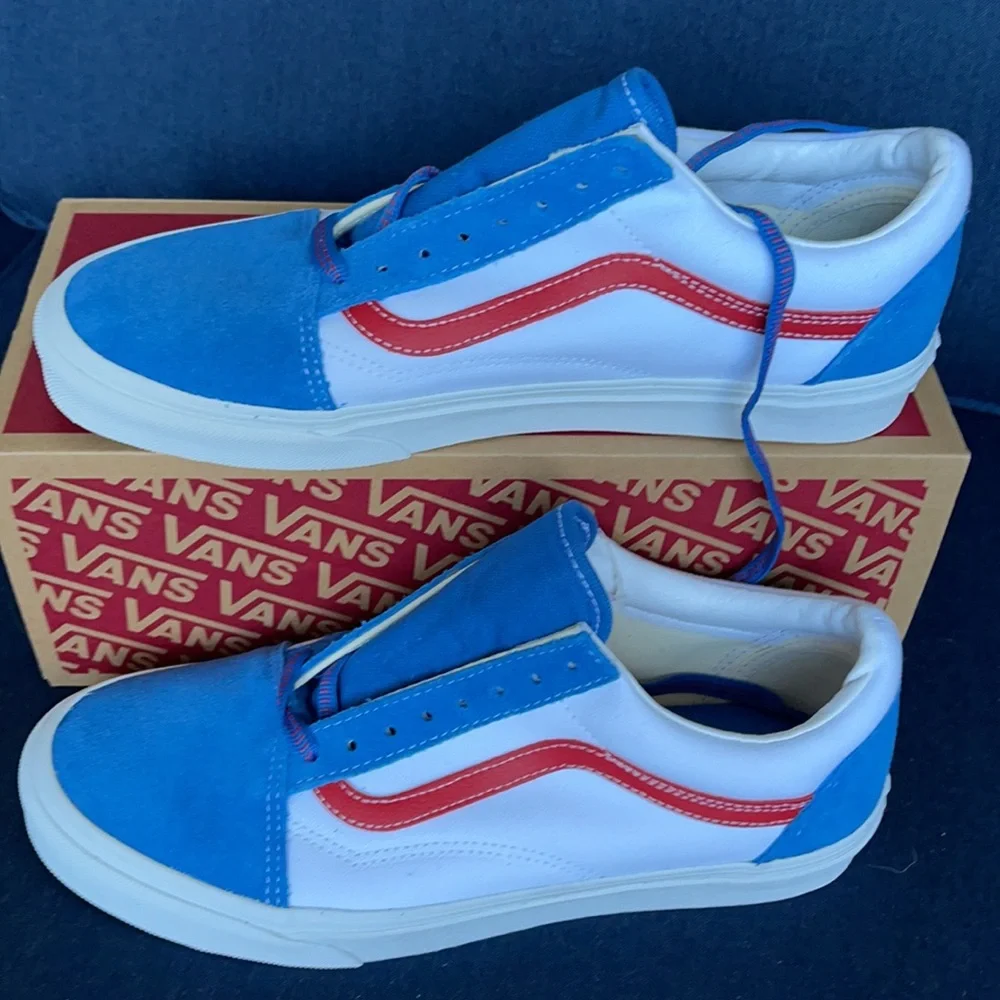 Vans Men’s Old Skool Sport Pop Vallartabl/Red Sneakers - Picture 3 of 16